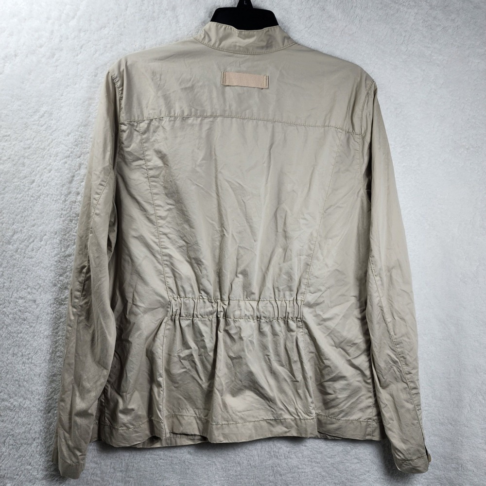 Eddie Bauer Womens Utility Jacket Cotton Lightweight Gorpcore Hiking Neutral XL - Picture 2 of 16